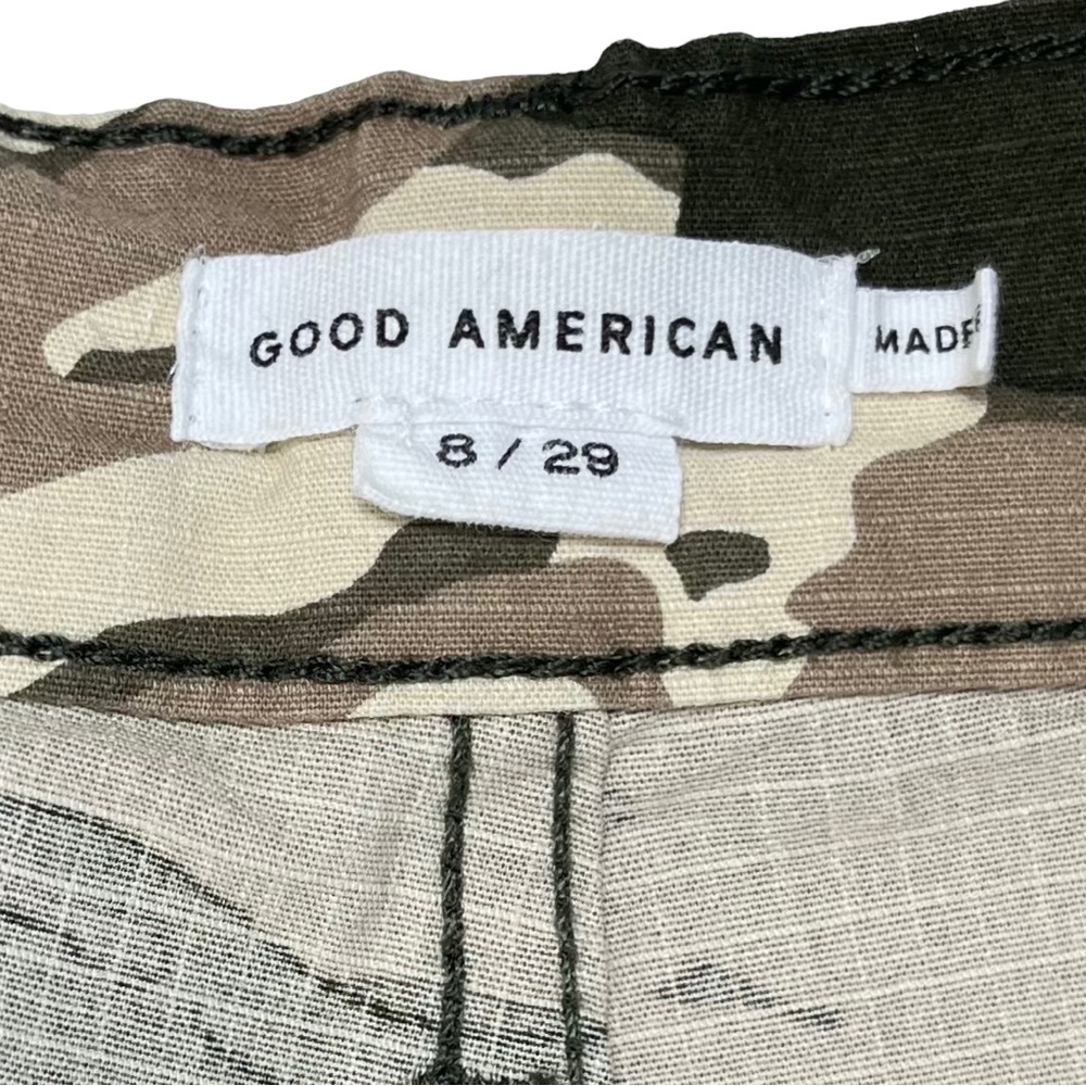 Good American Women’s Size 8 | 29‎ Camo Slouched Ankle Pants Drawstring - Picture 4 of 9